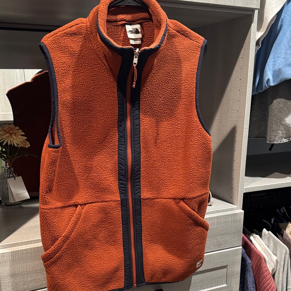 The North Face Orange Fleece Vest